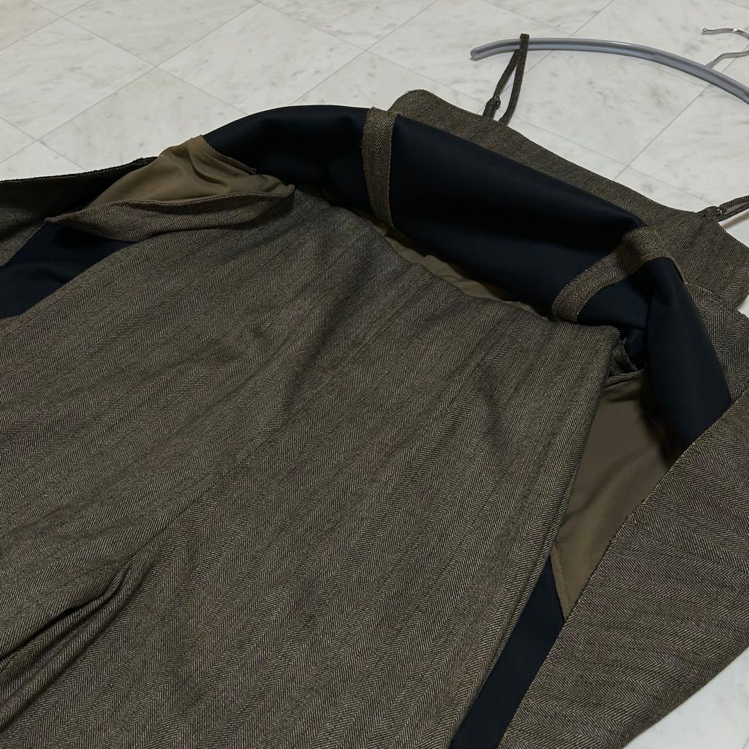 美品✨CLANE オールインワン ドッキング ワイドパンツ ウール混