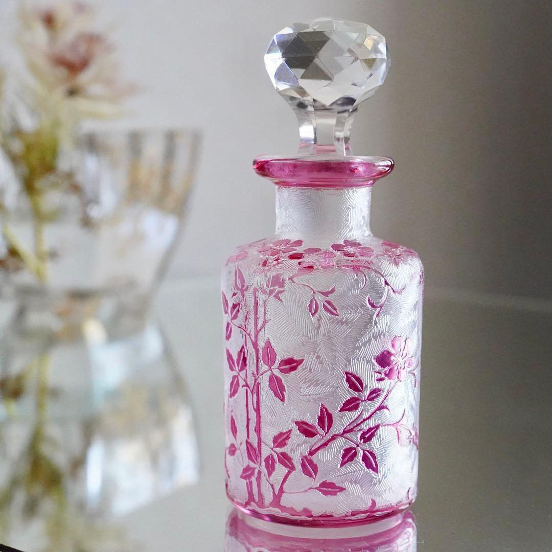 希少★美品★オールドバカラ★エグランティエ★野ばら 香水瓶 S オリジナルセット