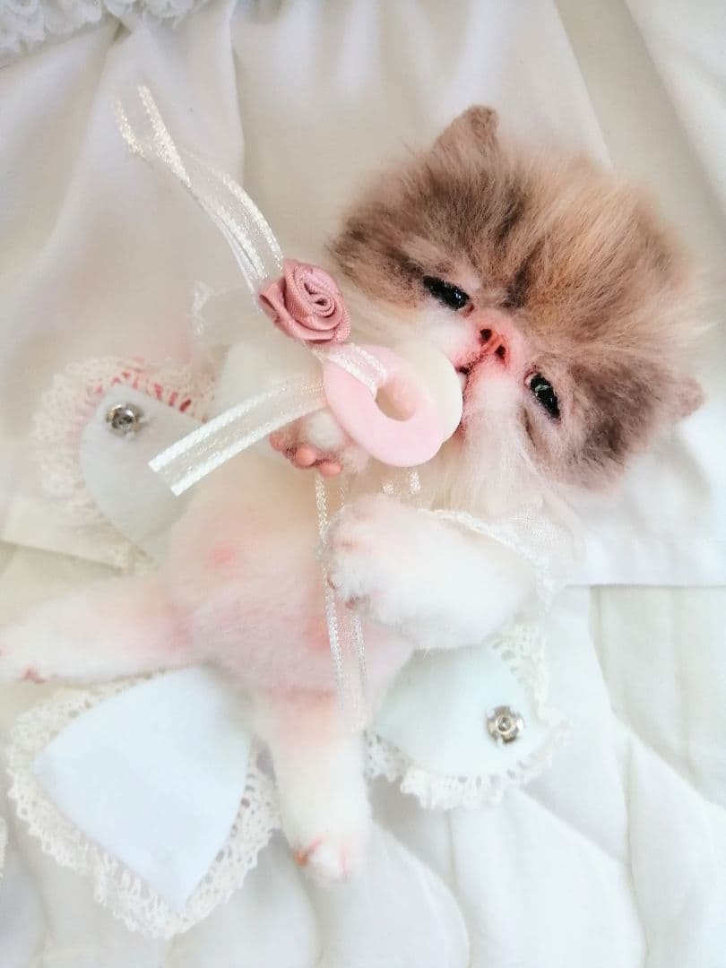 ママぁ～♡お世話セット♡エキゾチック子猫ちゃん♡アートドール♡ぬいぐるみ♡