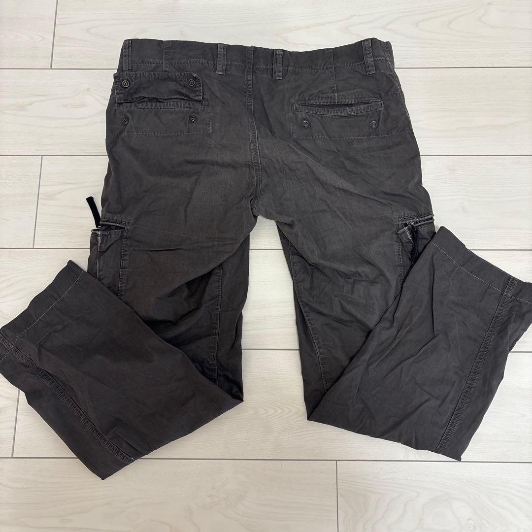 ストーンアイランド Stone  グレー パンツ ジッパーポケット