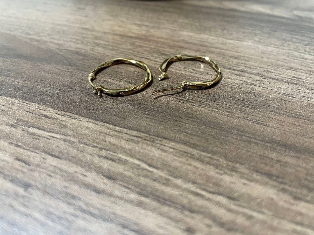 エテ ete フープ　ピアス　silver925