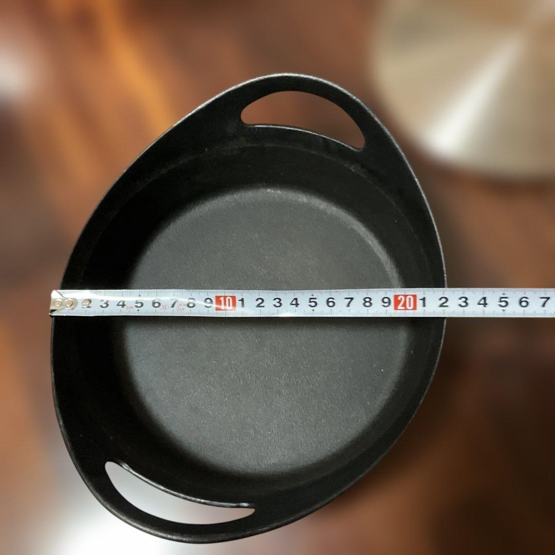 南部鉄器　鋳鉄製 両手鍋 OIGENオリジナルステンレス蓋付き