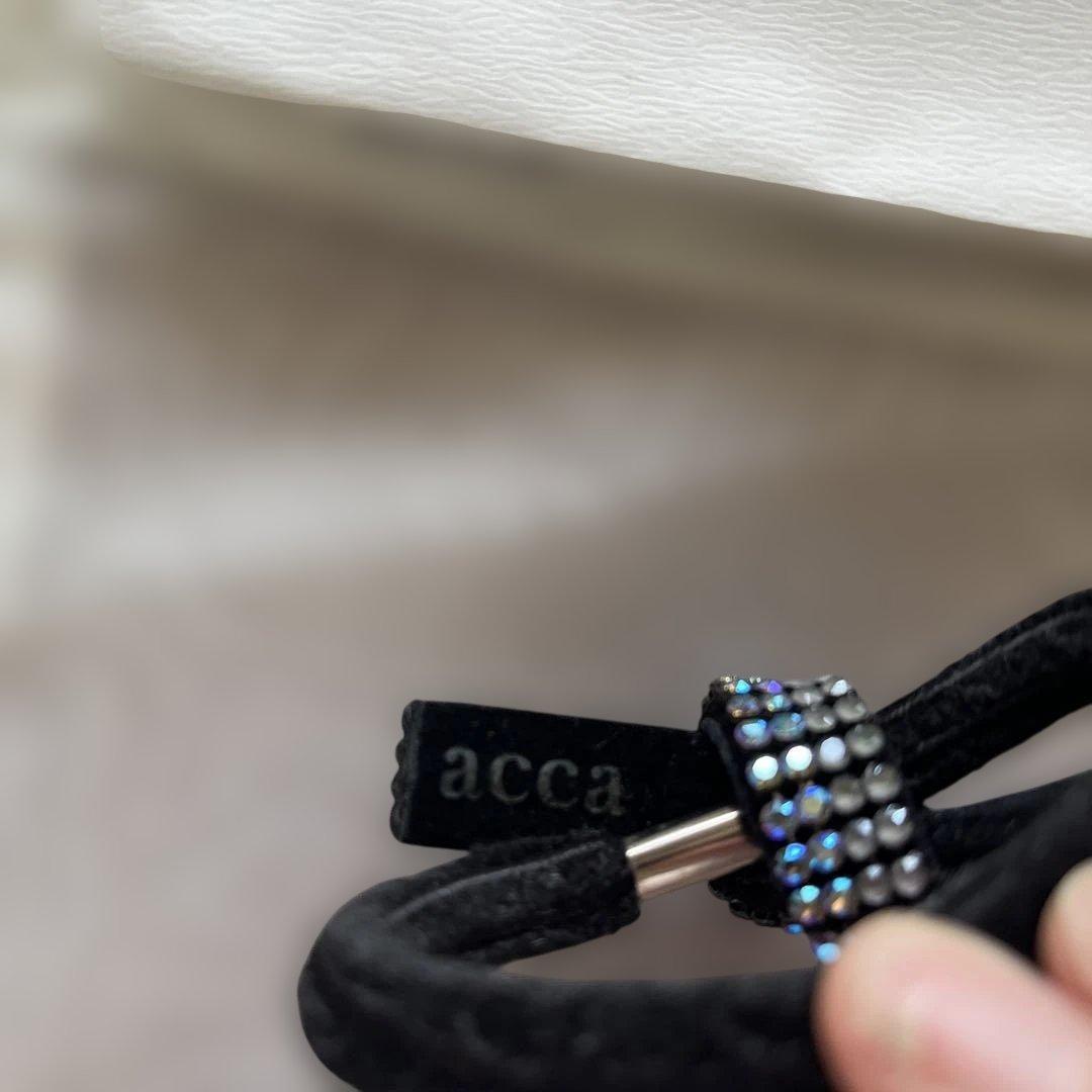 美品　acca ブラック ドレスポニー
