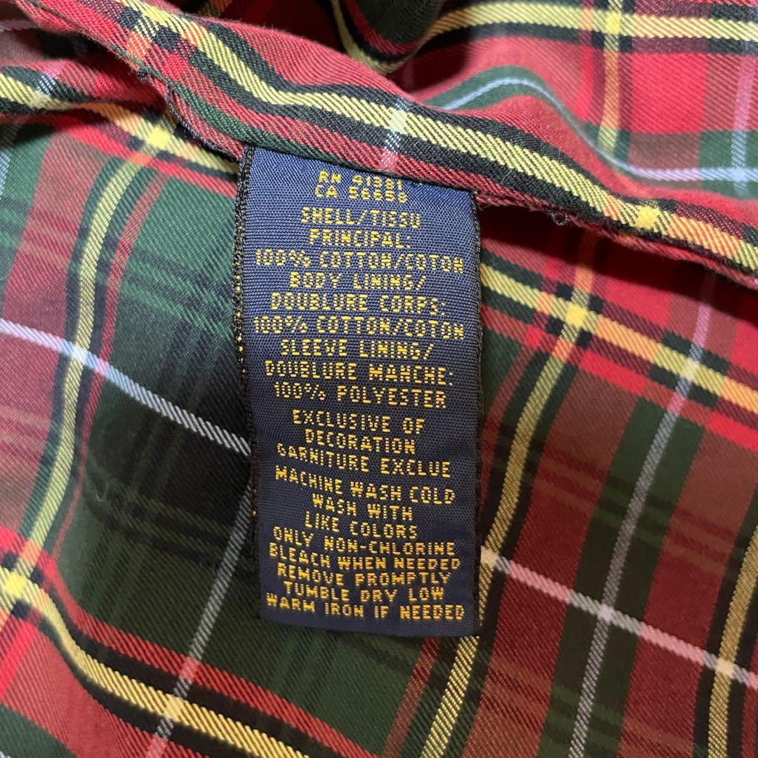 RALPH LAUREN ラルフローレン スイングトップ 2XL 紺 裏チェック