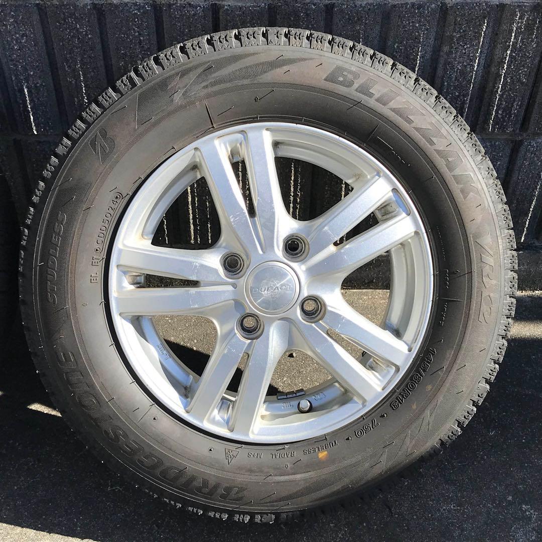 BRIDGESTONE タイヤ スタッドレス 145/80R13 4本