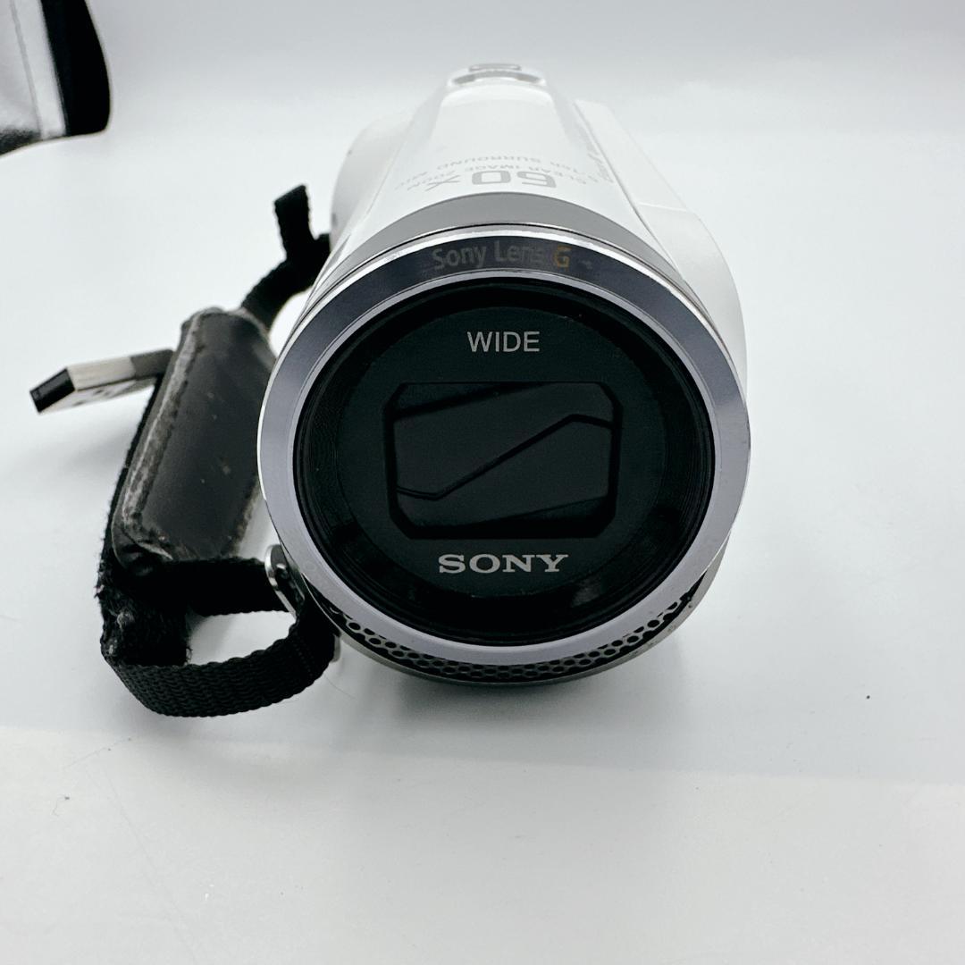 【概ね美品】ソニー SONY Handycam ホワイト HDR-CX420