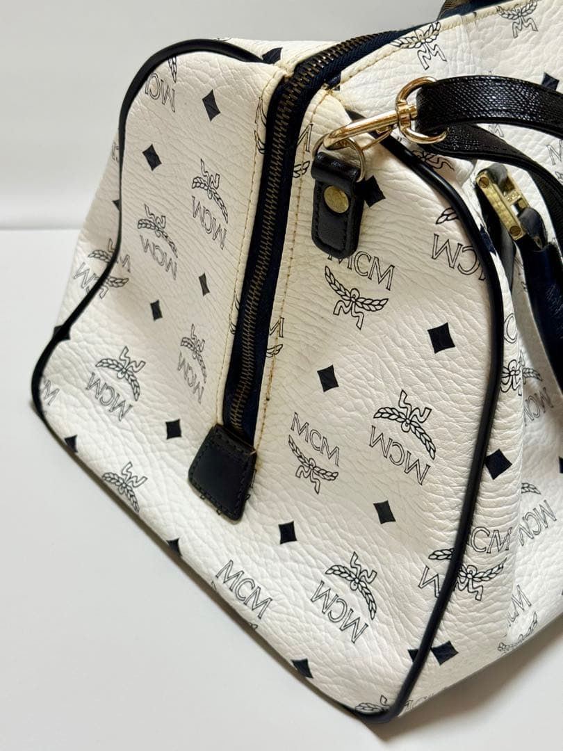 MCM ボストンバッグ ホワイト