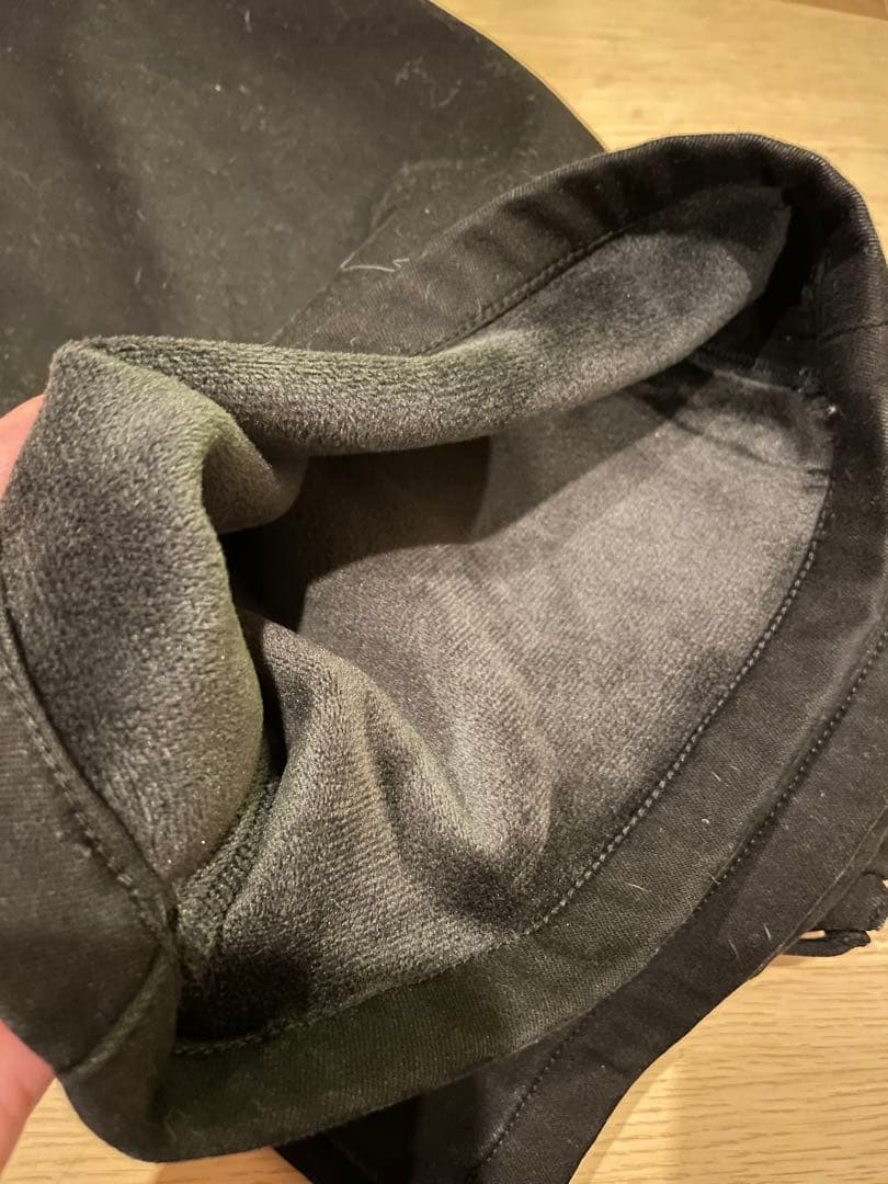 バンヤードストーム　裏起毛ワイドデニムパンツ