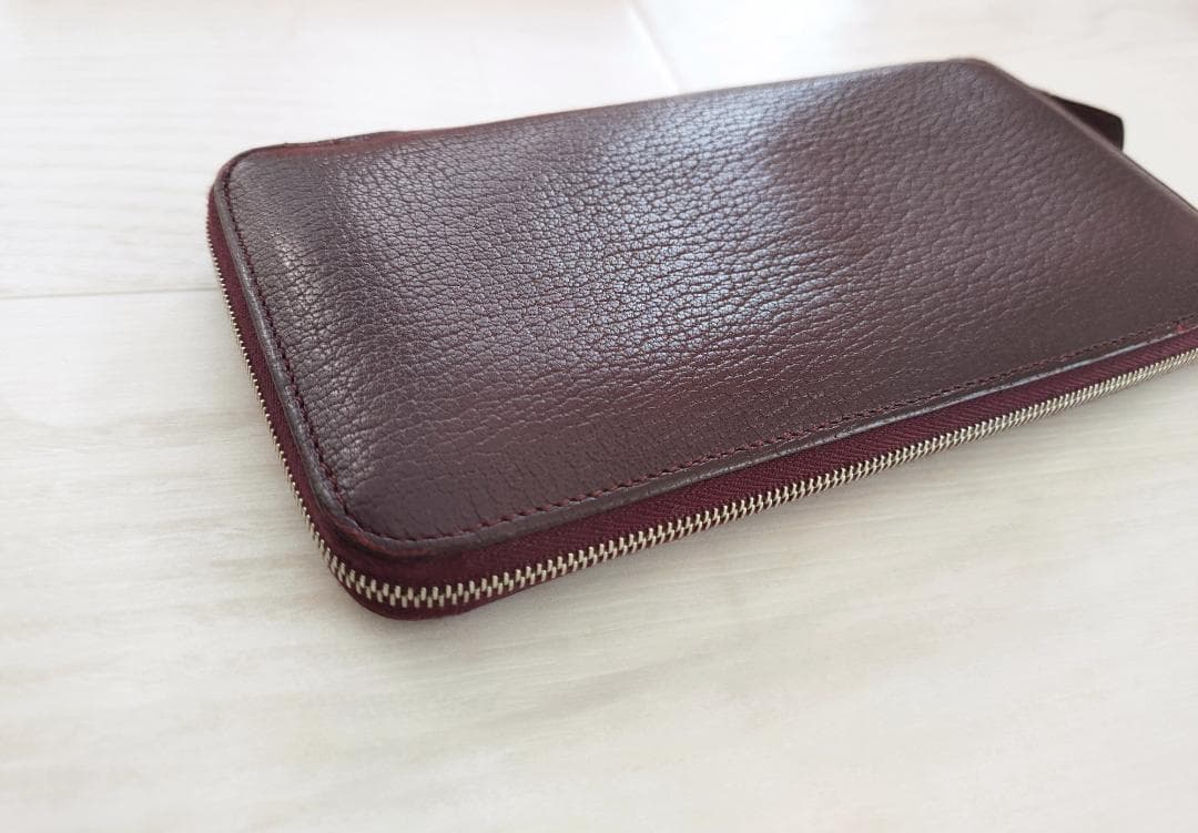 エルメスHermes　アザップ　オールレザー　クラッシック　紫　シェーブル　箱付