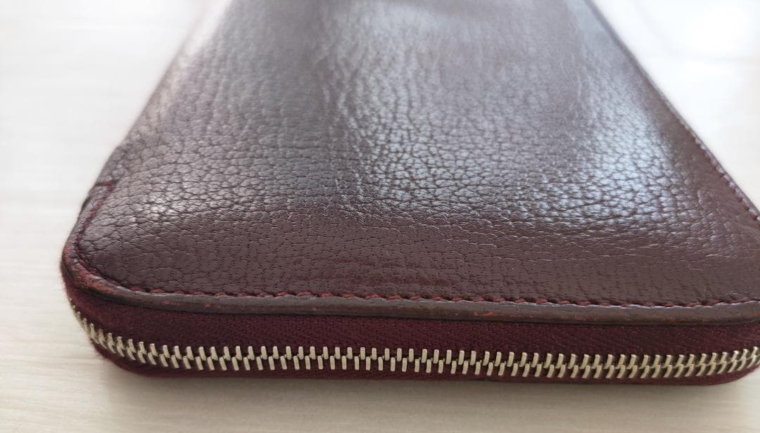 エルメスHermes　アザップ　オールレザー　クラッシック　紫　シェーブル　箱付