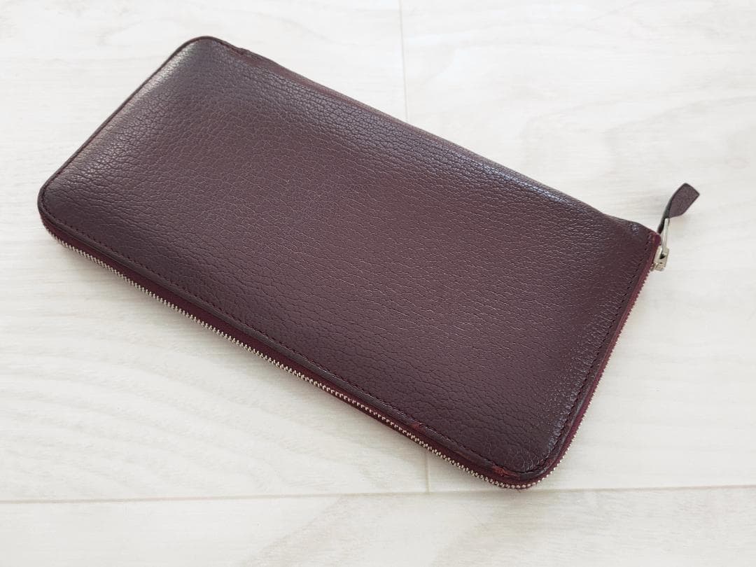 エルメスHermes　アザップ　オールレザー　クラッシック　紫　シェーブル　箱付