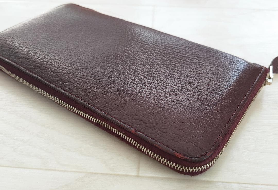 エルメスHermes　アザップ　オールレザー　クラッシック　紫　シェーブル　箱付