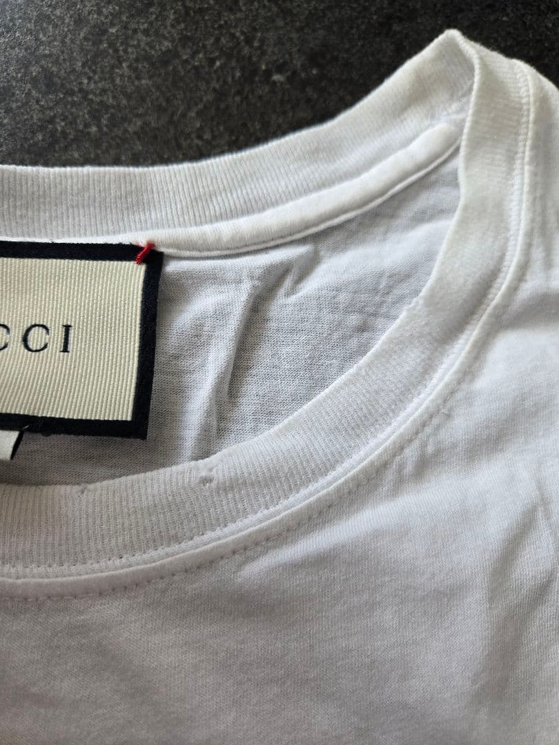 GUCCI グッチ ロゴTシャツ ホワイト メンズ