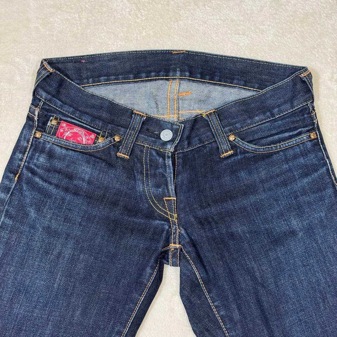 EVISU エヴィス donna ドンナ 大黒ペイント デニム ジーンズ W26