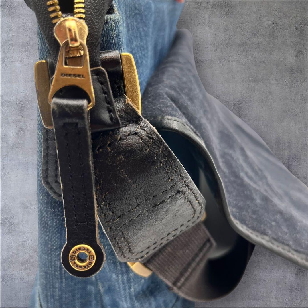 【希少】DIESEL デニム ショルダーバッグ メッセンジャーバッグ
