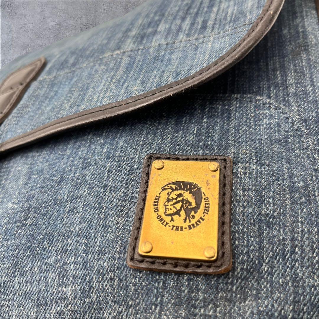 【希少】DIESEL デニム ショルダーバッグ メッセンジャーバッグ