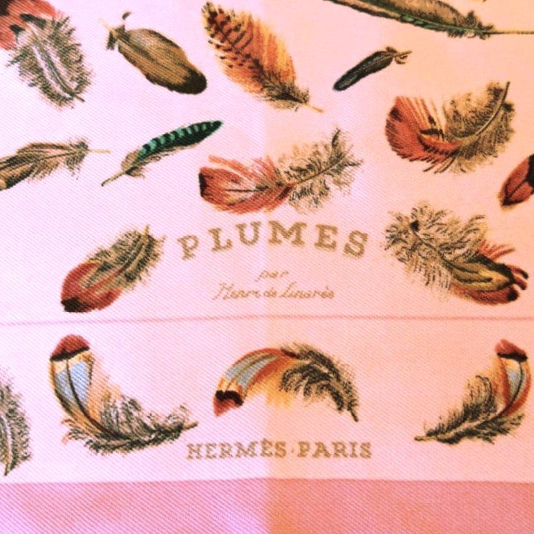 HERMES エルメス スカーフ プチカレ カレ45 PLUMES プリュム