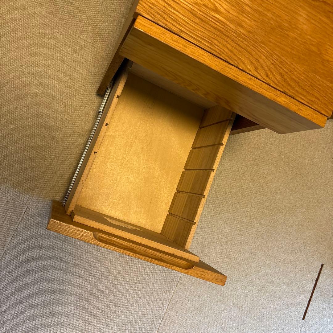 ★引取専用★無印良品無垢材デスク•引出付（オーク材）