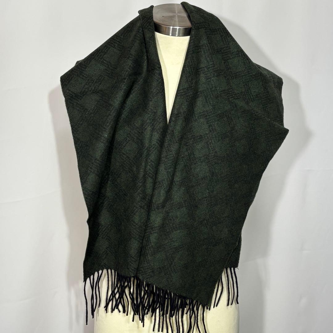 ダンヒル 大判カシミア100%マフラー 希少柄 正規店購入 未使用新品 カシミヤ