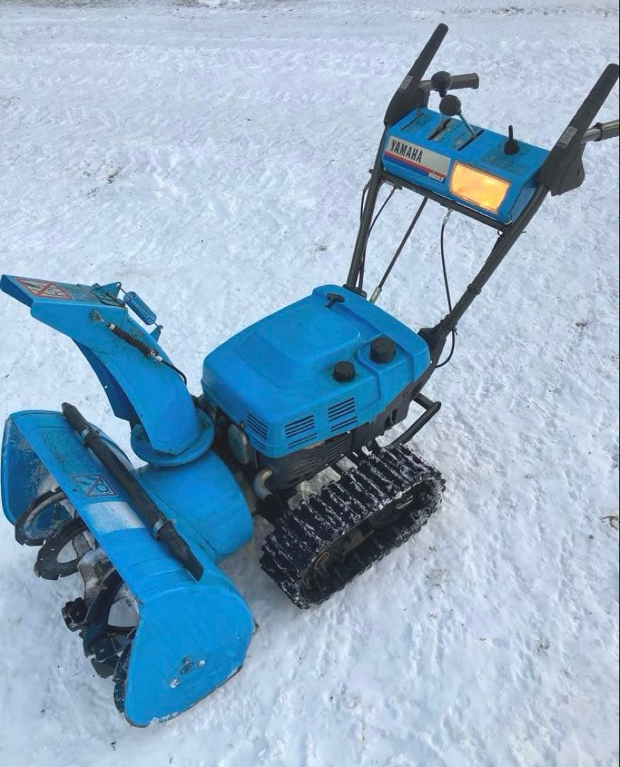 北海道より引き取り限定！ジャンク エンジン始動Yamaha リッキー除雪機5馬力