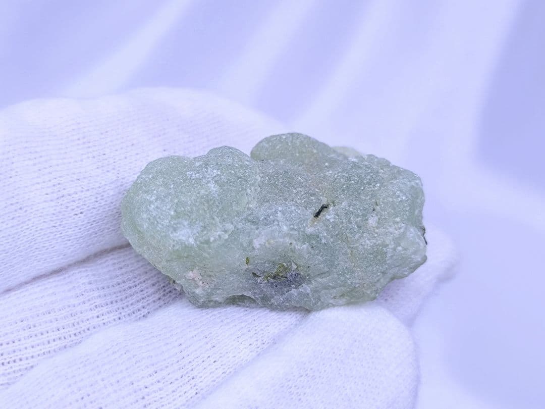 コンゴ産　プレナイト　原石　標本　エピドート 共生　2個セット　ぶどう石　天然石