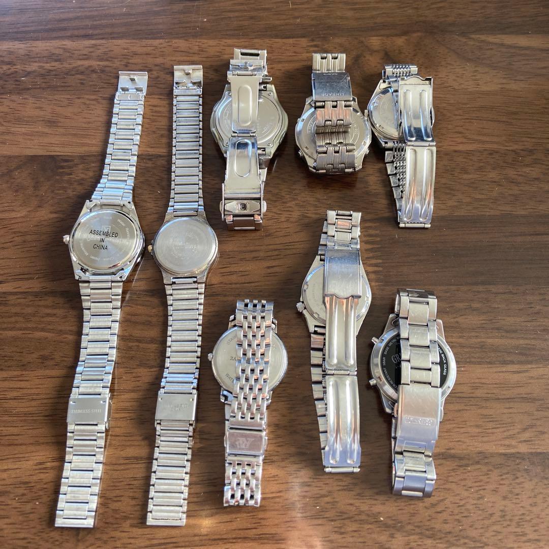 【ジャンク品】CASIO SEIKO他 メンズ腕時計8個セット