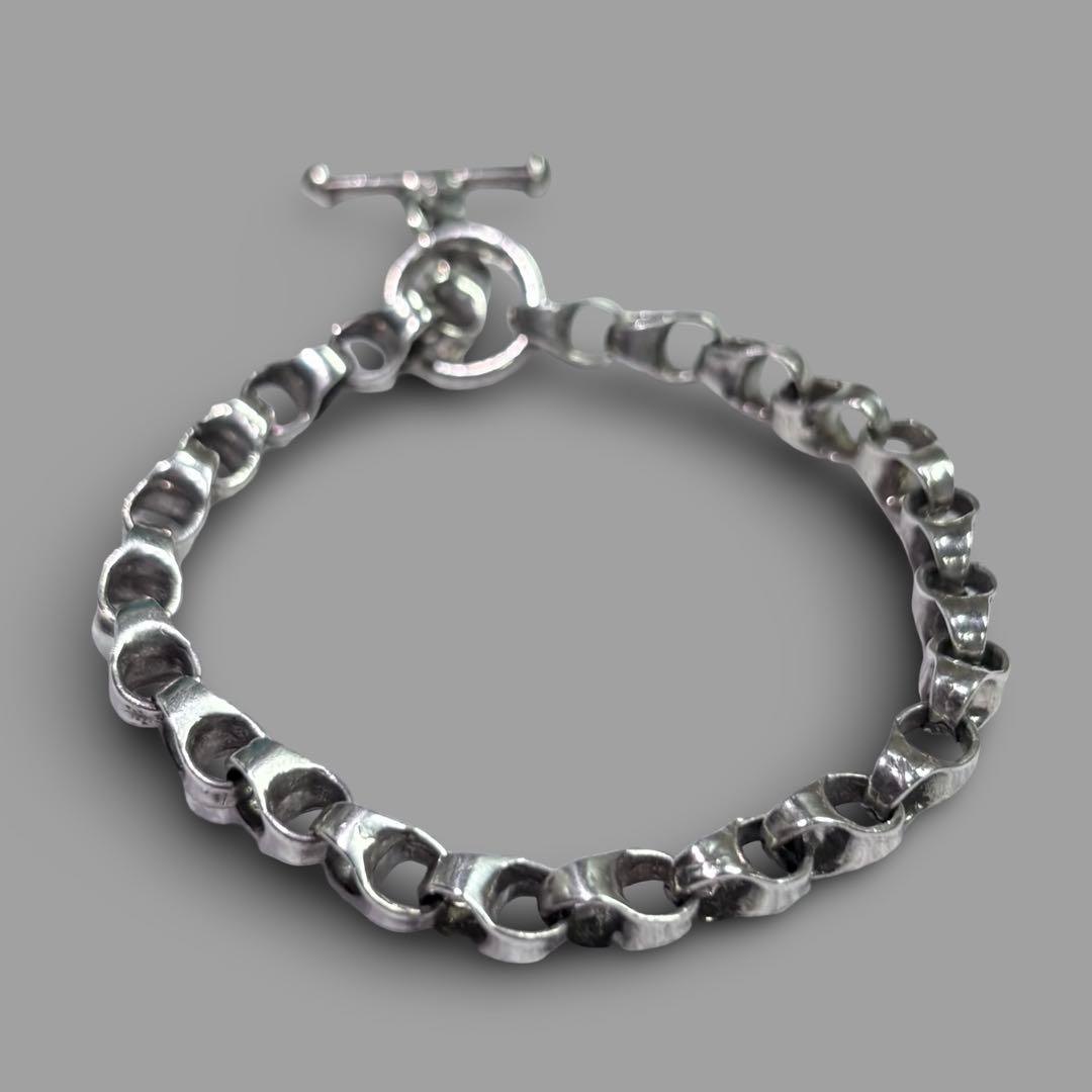 アクセサリー 90s VERSANI link chain silver bracelet