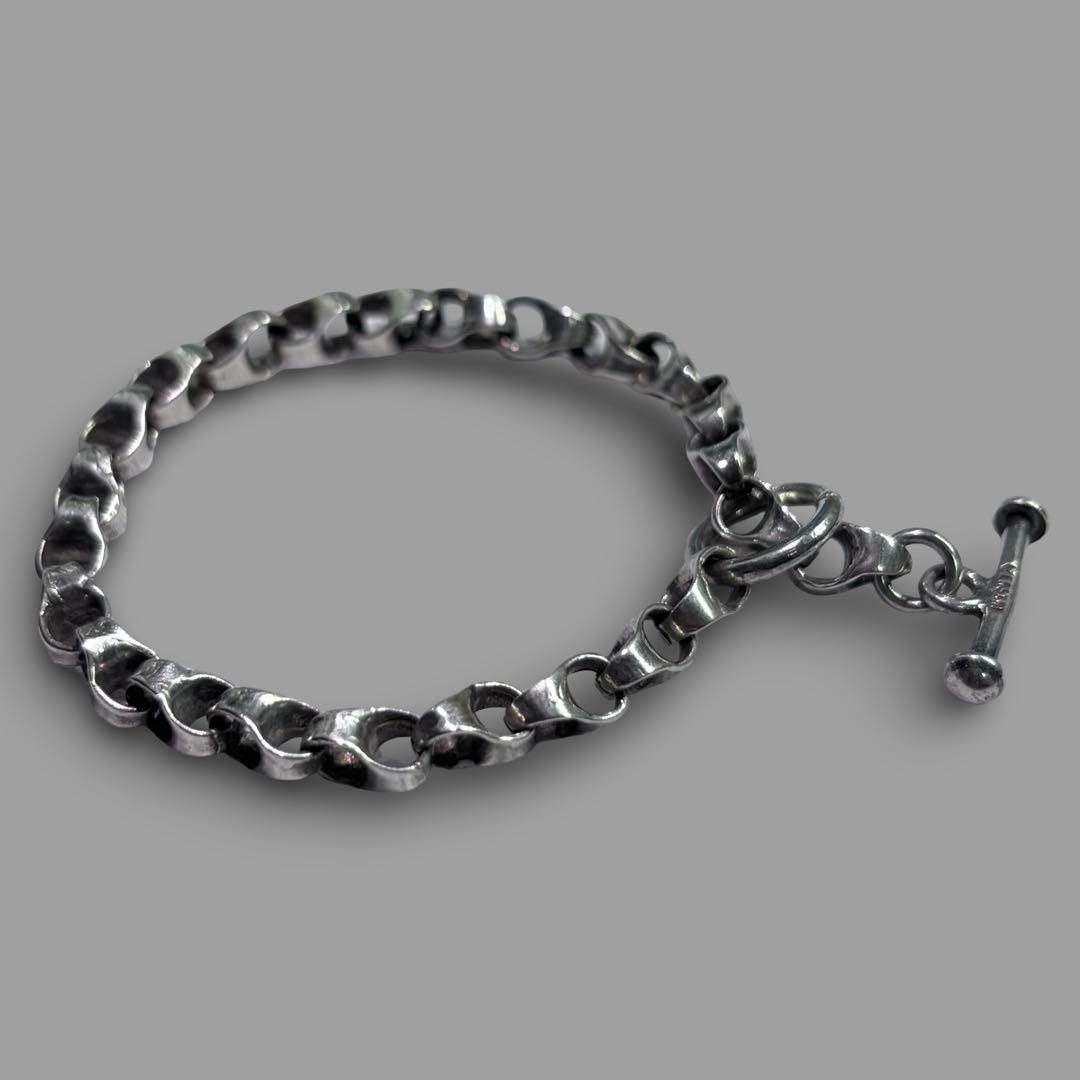 アクセサリー 90s VERSANI link chain silver bracelet