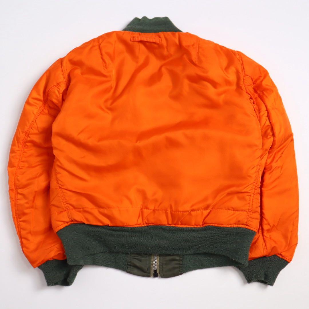 70s 80s ALPHA 白 ホワイトテープ USA製 ma-1 カーキ