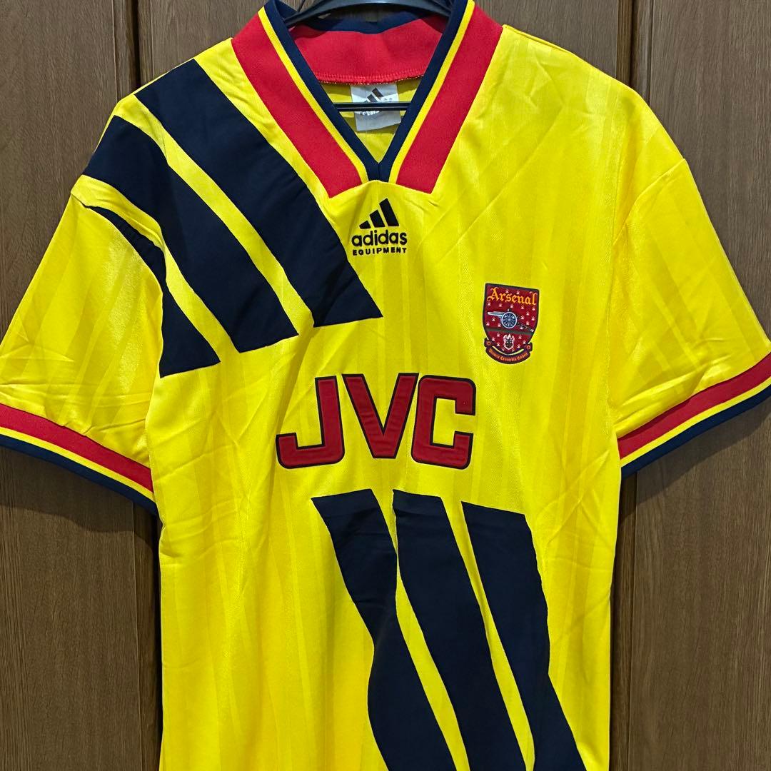 アーセナル adidas JVC ユニフォーム 復刻モデル イエロー 90’s