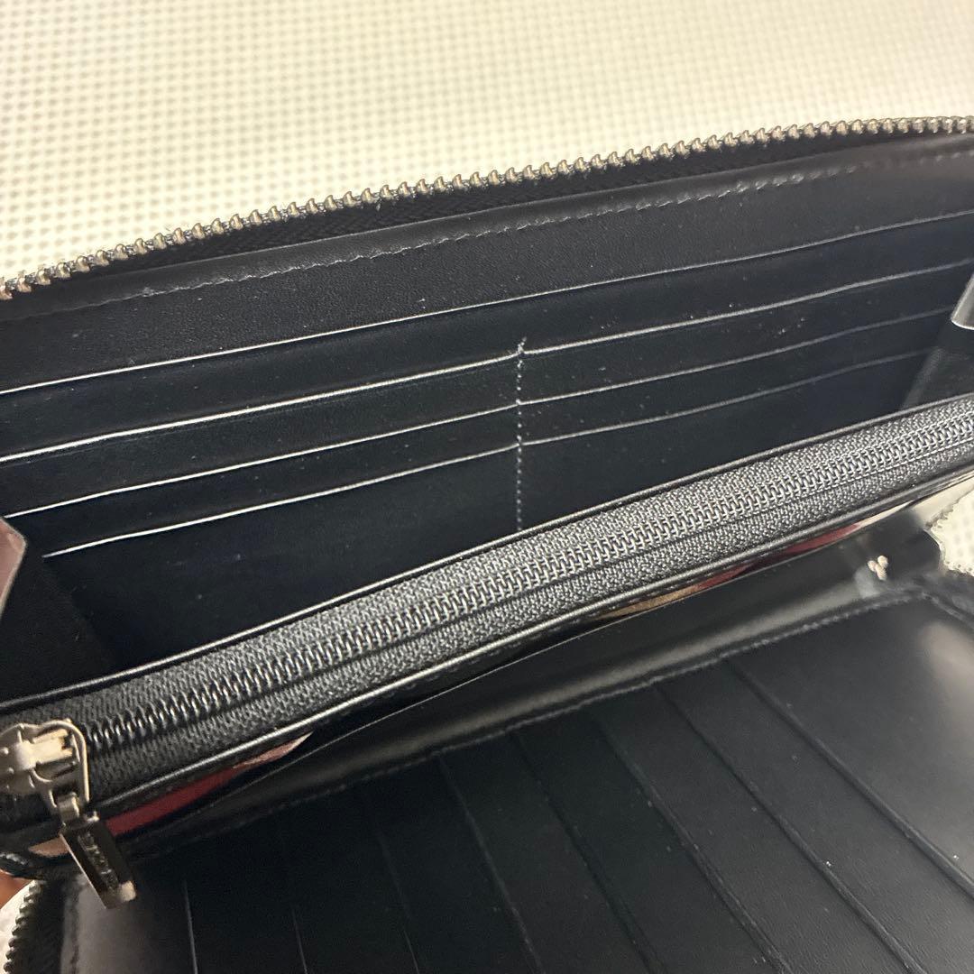 新品　ブラックレーベルクレストブリッジ　ラウンドジップ長財布　ブラック