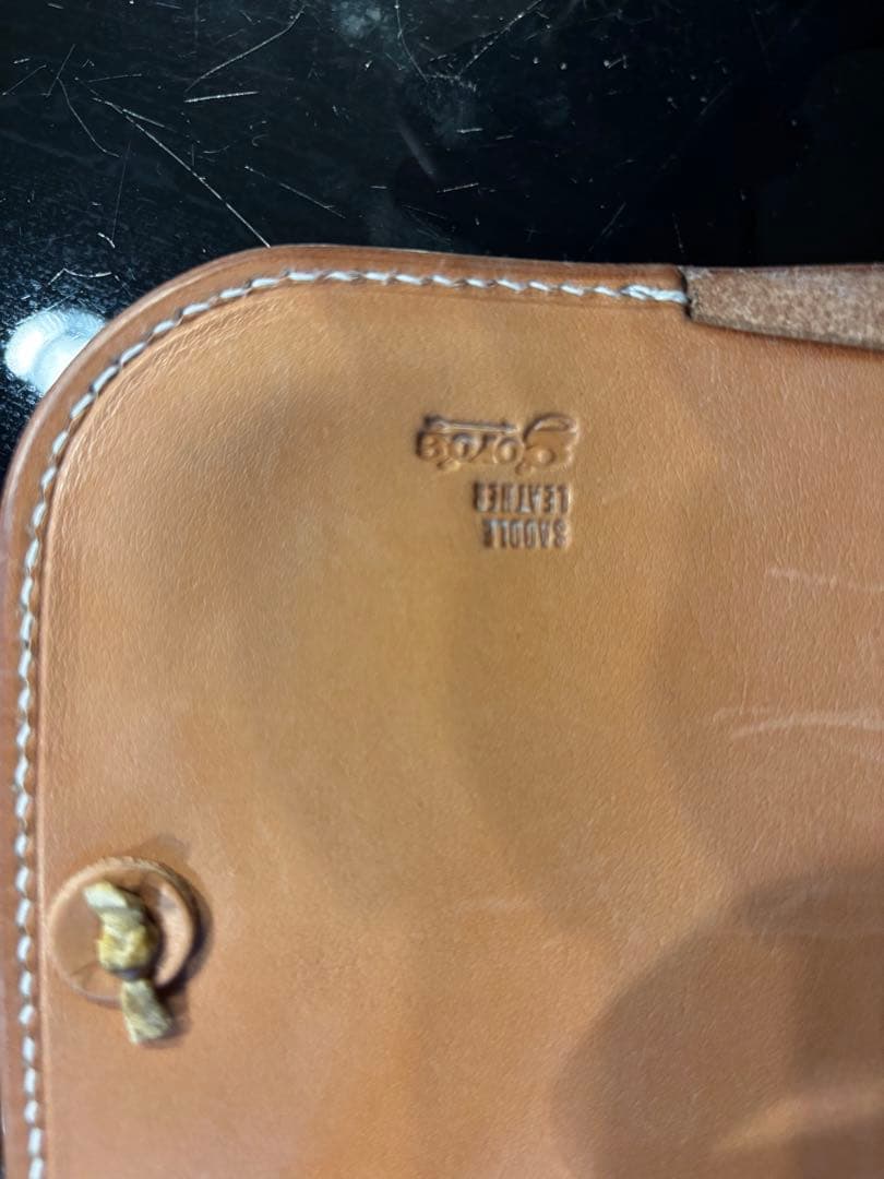 たまや 美品中財布ゴローズ二つ折り財布 サドル レザー