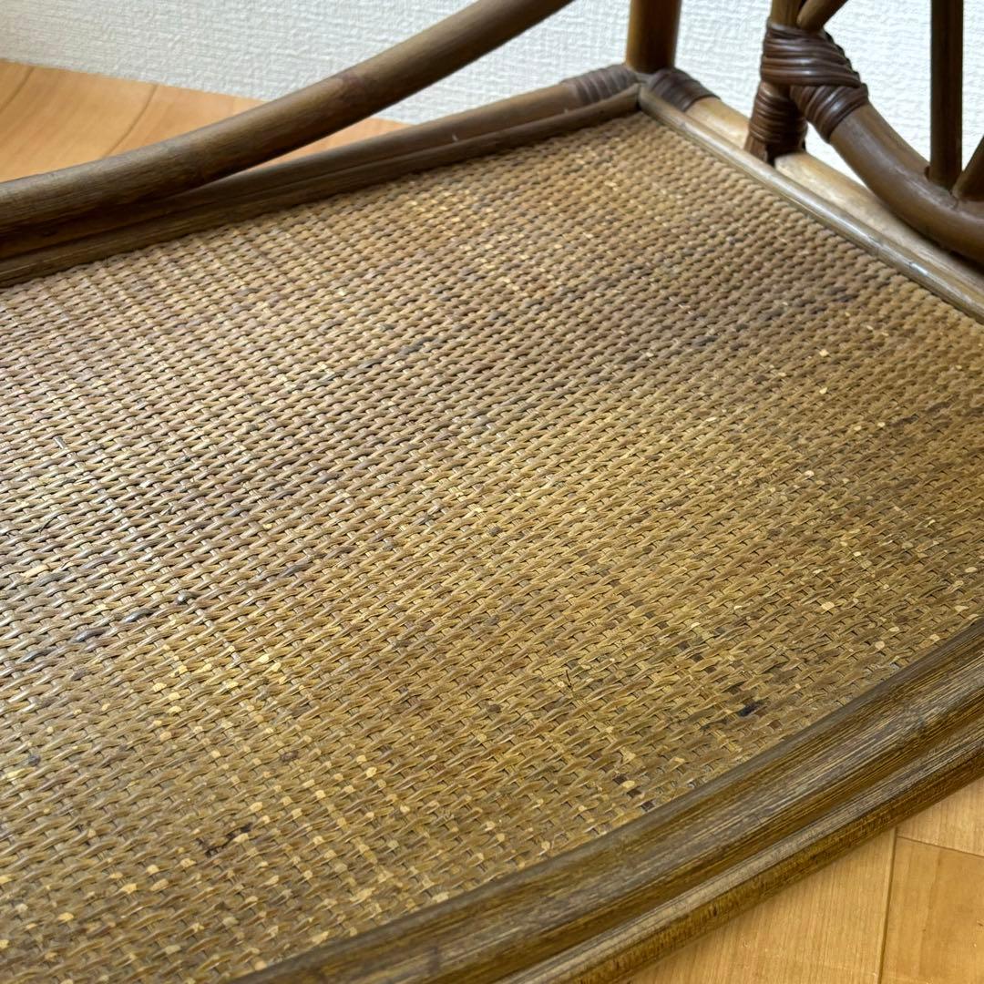 ラタン　引き出し付きワゴン　キャスター付き KOIZUMI キッチンワゴン