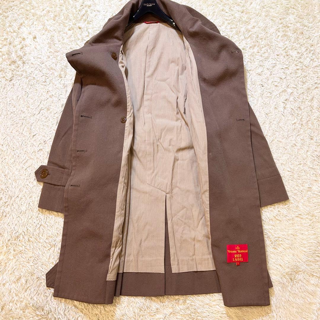 【超希少✨️ヴィヴィアンウエストウッド】 ウール ビック衿 トレンチコート L