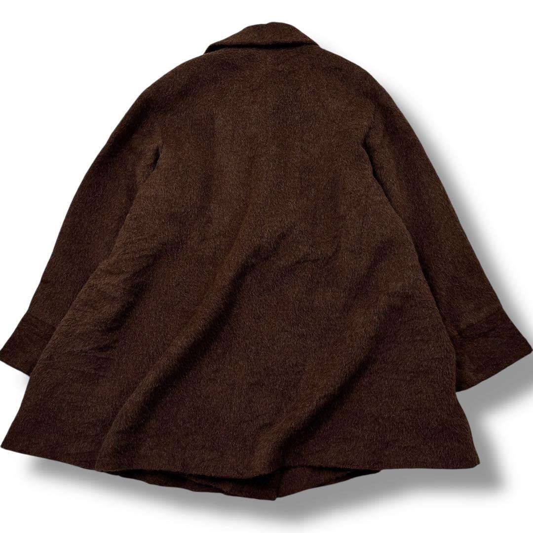 美品】chloe　ミスクロエ アルパカ　チェスターコート　ロング　ダブル　茶