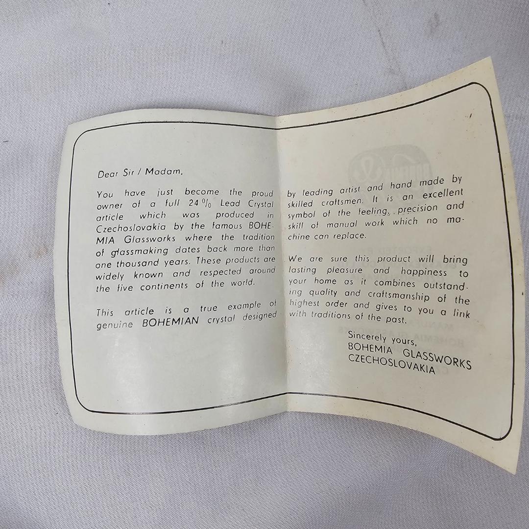 入手困難✨ボヘミアガラス フラワーベース 花瓶 レトロ 希少