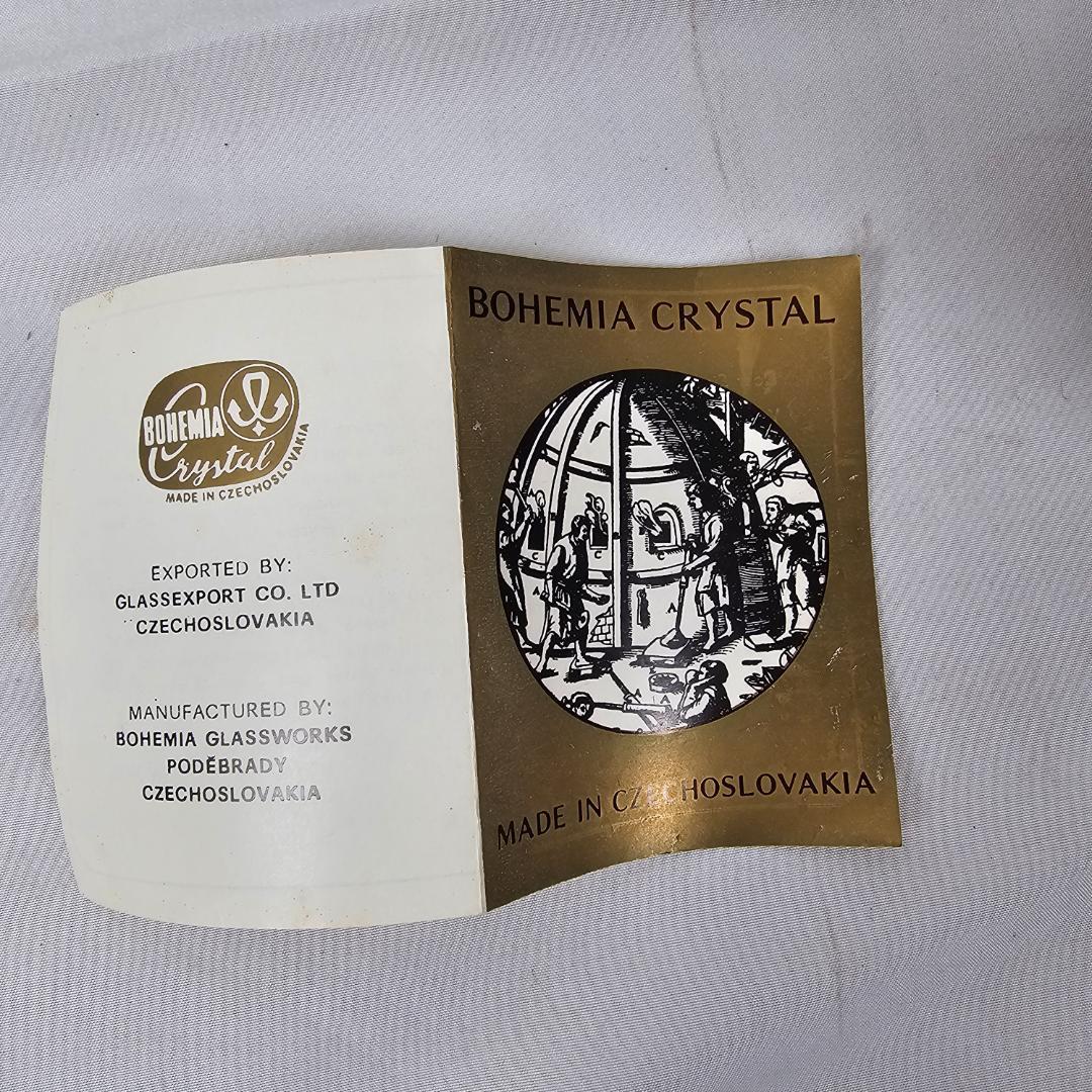 入手困難✨ボヘミアガラス フラワーベース 花瓶 レトロ 希少