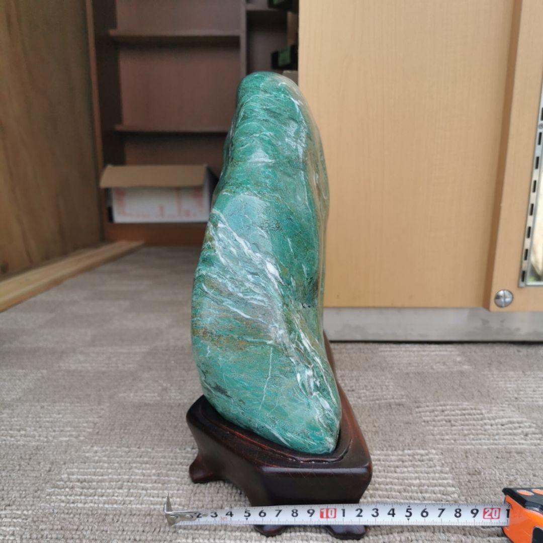 ナミビア翡翠　12.7　翡翠　ヒスイ　鑑賞石　石　置物　オブジェ　インテリア