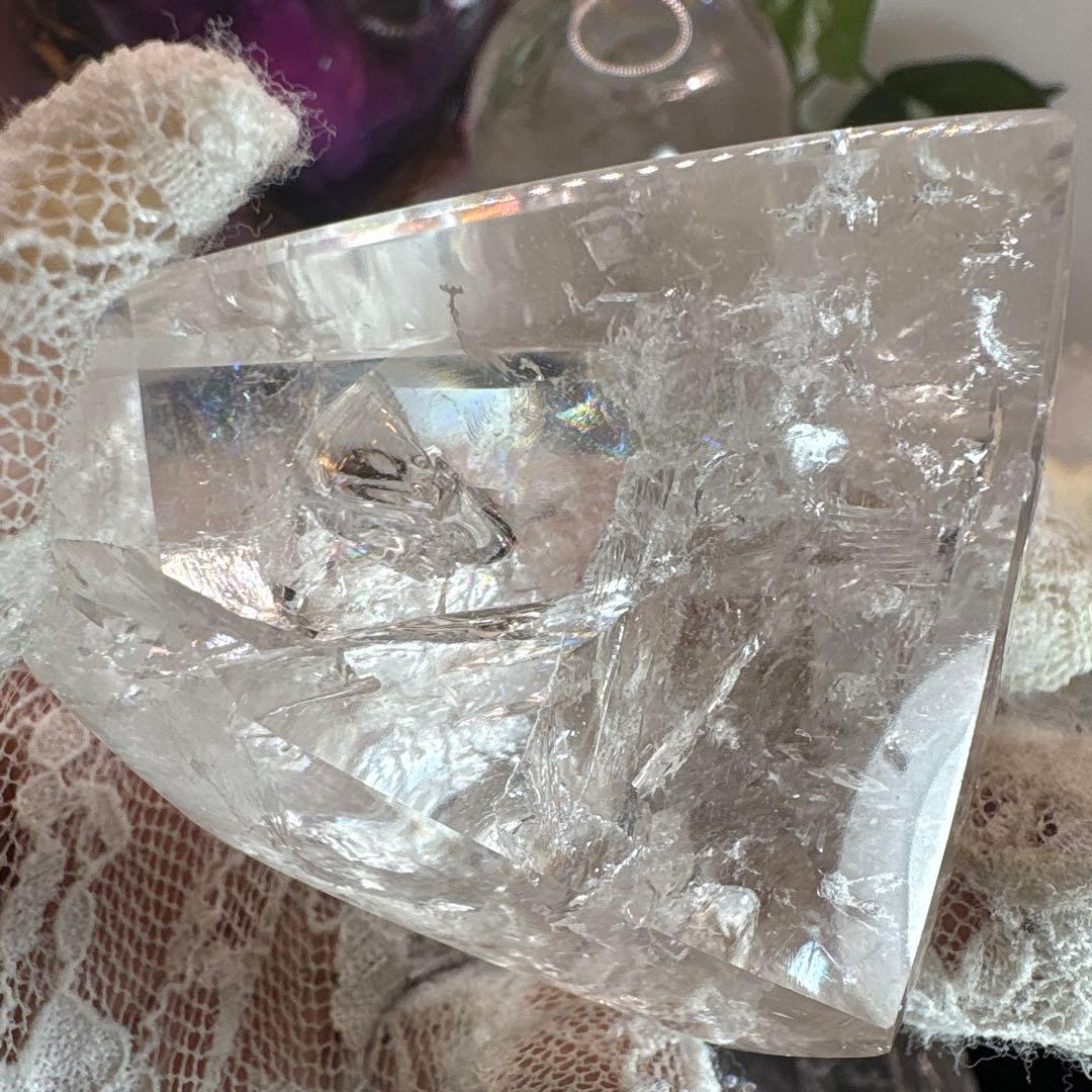 高品質 水晶フリーフォーム 虹♡♡No.2126