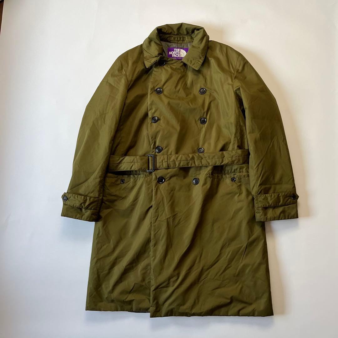 ノースフェイス パープルレーベル ナイロン 中綿 トレンチコート L 秋 冬