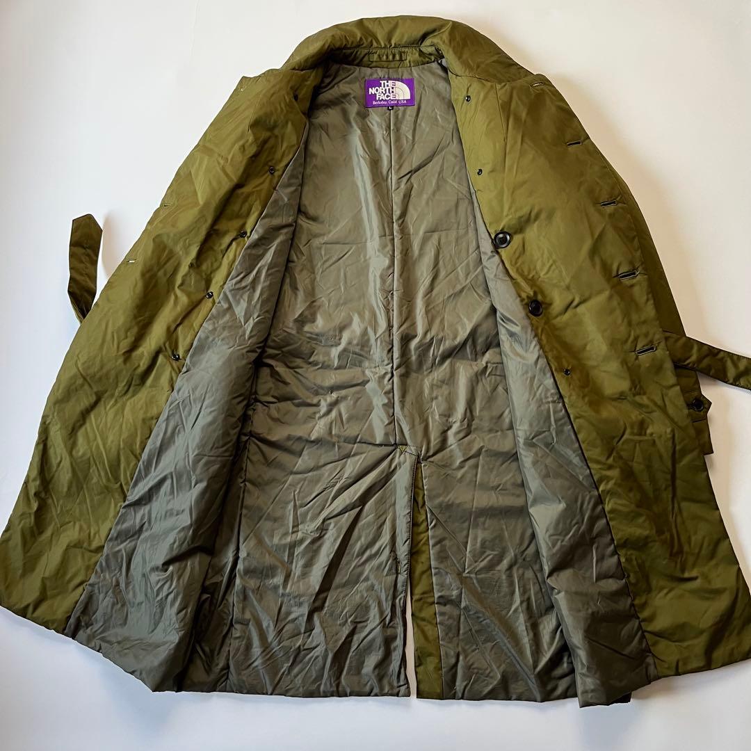 ノースフェイス パープルレーベル ナイロン 中綿 トレンチコート L 秋 冬