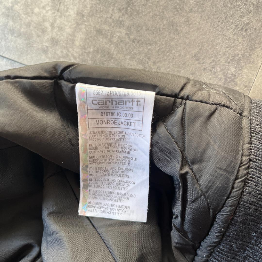 00s Carhartt フライトジャケット 無地 紺 M A693 ダック地