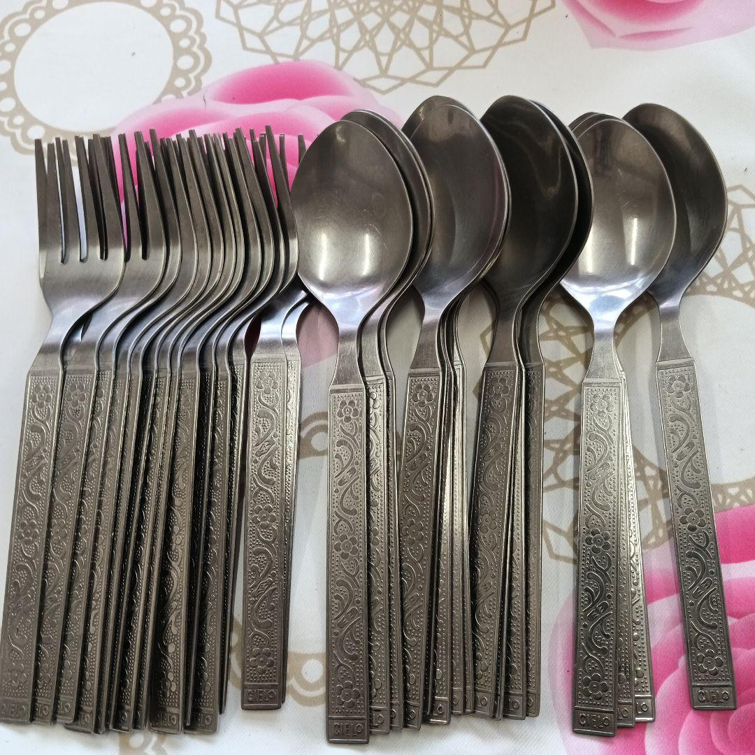 カトラリーセット ステンレススチール 　30本セット