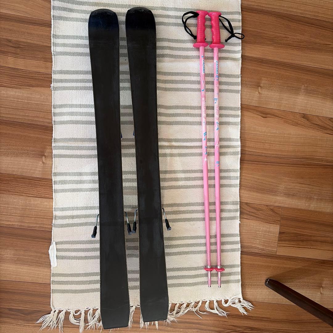 値下がり❣️子供用 スキー 4点セット バインディング、ストック、ブーツ20cm