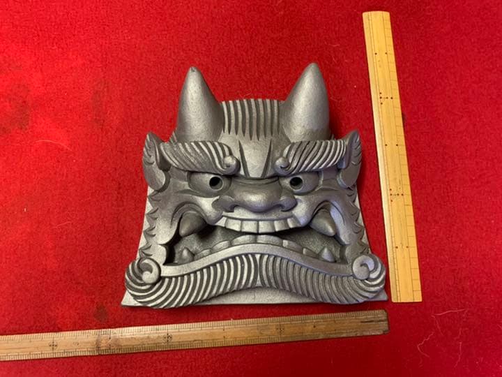遠州鬼秀　鬼瓦　本格鬼面