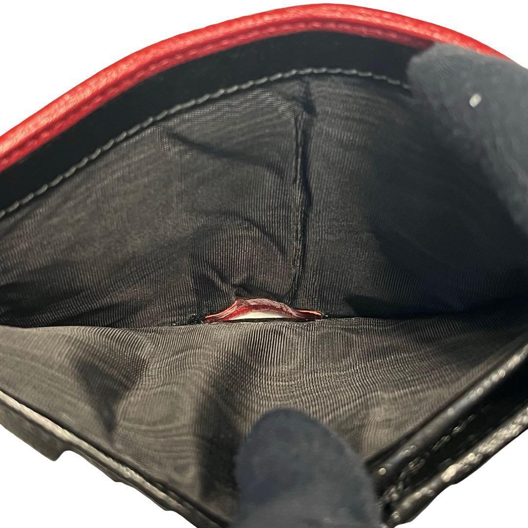 レア✨グッチ 二つ折り財布 GGマーモント キルティング レザー バイカラー