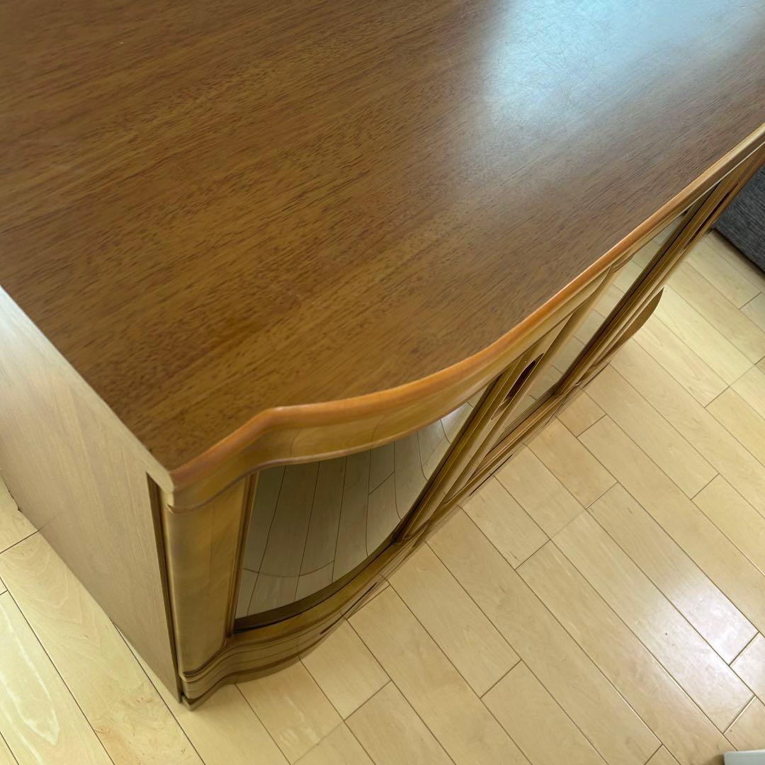 北欧ヴィンテージ　キャビネット　サイドボード　ガラス　フローラ120 アーチ型