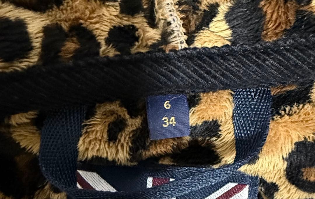 LAVENHAMラベンハム キルティング フード ロングコート レオパード裏ボア