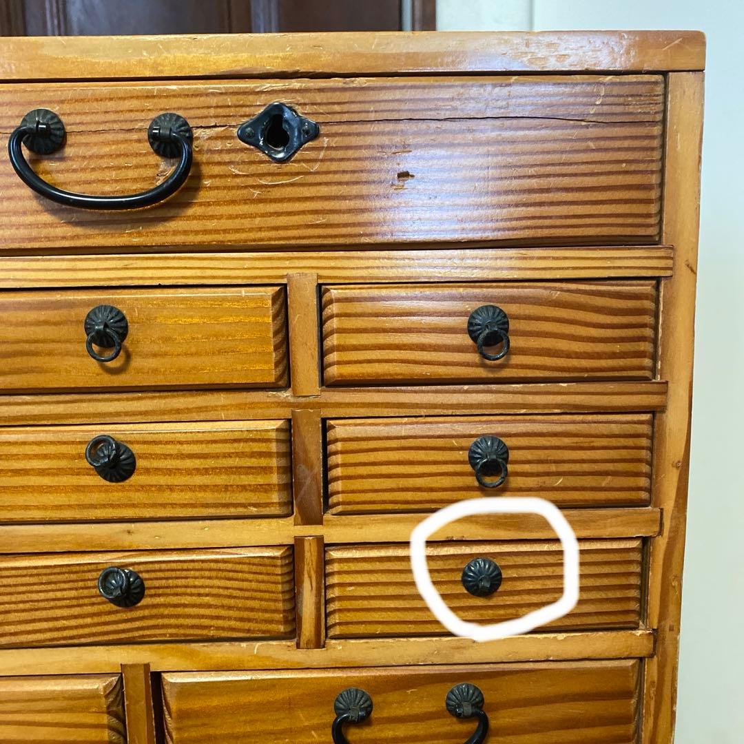 薬箪笥　木製和風デザイン23引き出し　チェスト　小箪笥