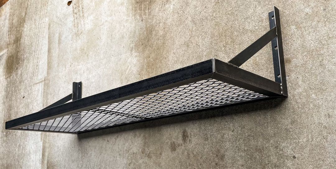 アイアンウォールシェルフＢ ［幅100㎝］アイアン家具　ラック　壁収納